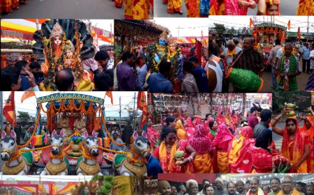 ଭଞ୍ଜନଗର ରେ ବିରାଟ କଳସ ବିସର୍ଜନ ଶୋଭାଯାତ୍ରା ।।